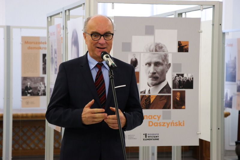 The presentation of an IPN exhibition dedicated to Ignacy Daszyński in the Polish Parliament, 8 January 2026, photo: Dariusz Skrzyniarz (IPN)