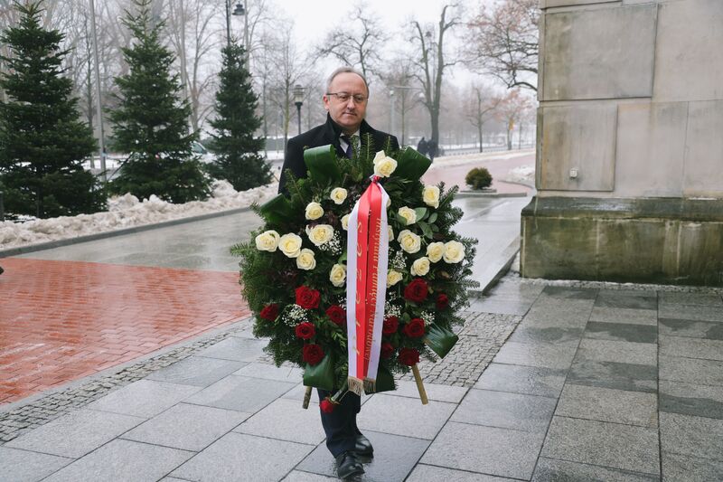 We honoured the memory of Prime Minister Jan Olszewski; Photo: Dariusz Skrzyniarz (IPN)