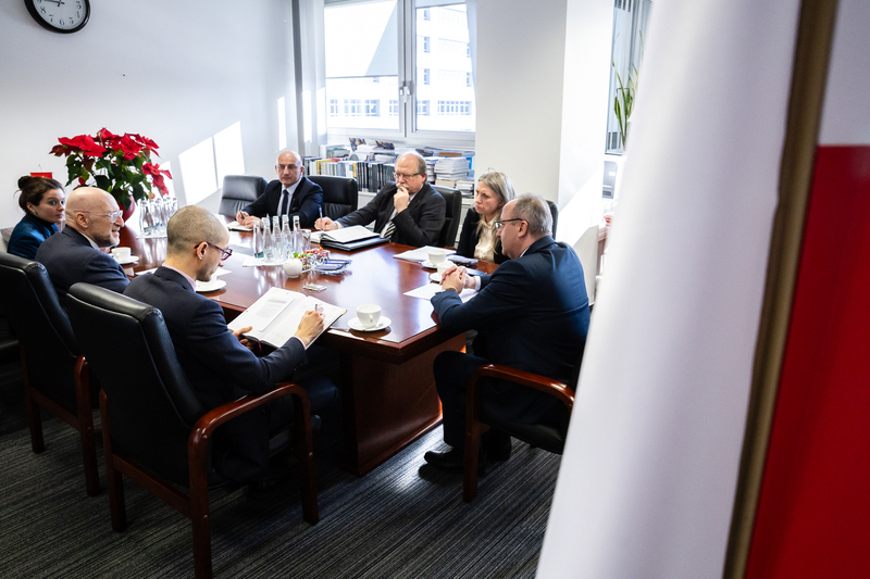 His Excellency Luca Franchetti Pardo, Ambassador of Italy to Poland, visited the IPN, Warsaw 9 February 2026; photo: Sławek Kasper (IPN)