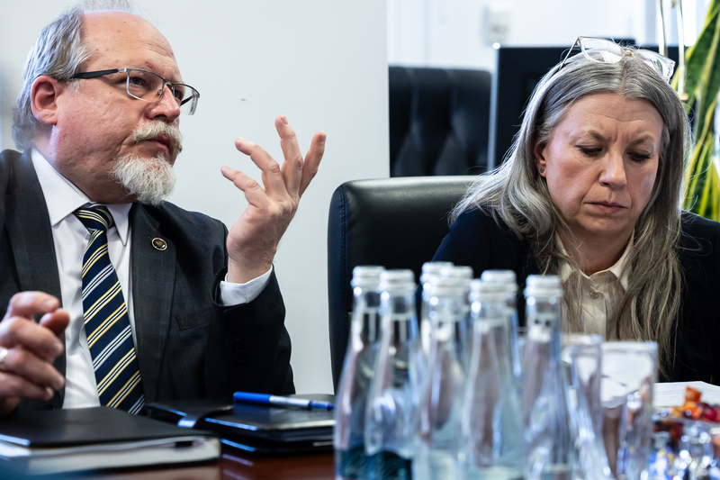 His Excellency Luca Franchetti Pardo, Ambassador of Italy to Poland, visited the IPN, Warsaw 9 February 2026; photo: Sławek Kasper (IPN)