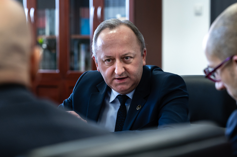 His Excellency Luca Franchetti Pardo, Ambassador of Italy to Poland, visited the IPN, Warsaw 9 February 2026; photo: Sławek Kasper (IPN)