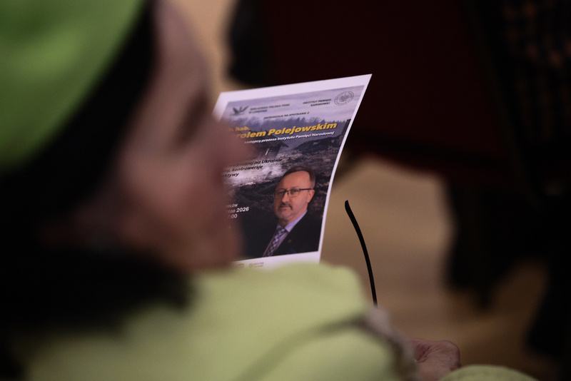 Paying tribute to the victims of the Volhynia Massacre, London 21-22 February 2026; photo: Sławek Kasper (IPN)