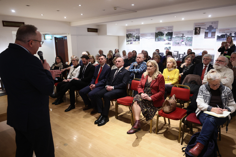 Paying tribute to the victims of the Volhynia Massacre, London 21-22 February 2026; photo: Sławek Kasper (IPN)