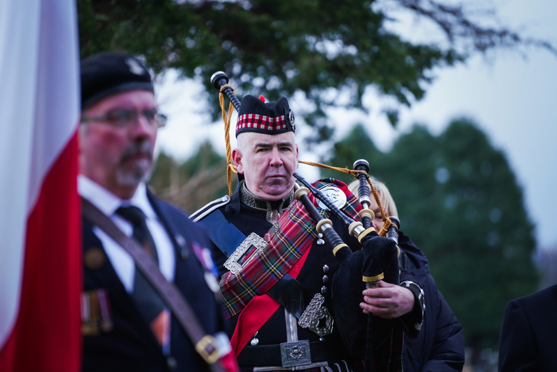 Restored memorial to Polish heroes unveiled in Scotland; photo: M. Niegowski (IPN)