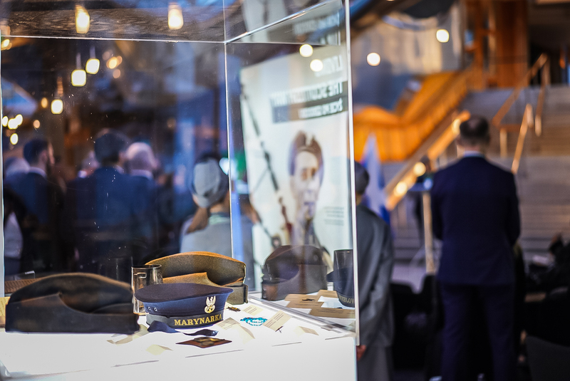 Opening of the IPN "Trails of Hope. The Odyssey of Freedom” exhibition at the Scottish Parliament; 13 March 2026; photo: M. Niegowski (IPN)