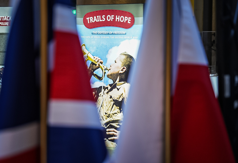 Opening of the IPN "Trails of Hope. The Odyssey of Freedom” exhibition at the Scottish Parliament; 13 March 2026; photo: M. Niegowski (IPN)