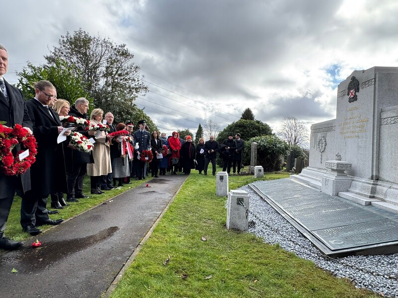 Polish heroes commemorated in Clydebank; photo: M. Niegowski (IPN)