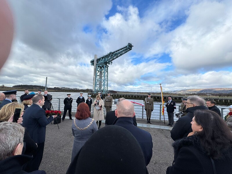 Polish heroes commemorated in Clydebank; photo: M. Niegowski (IPN)