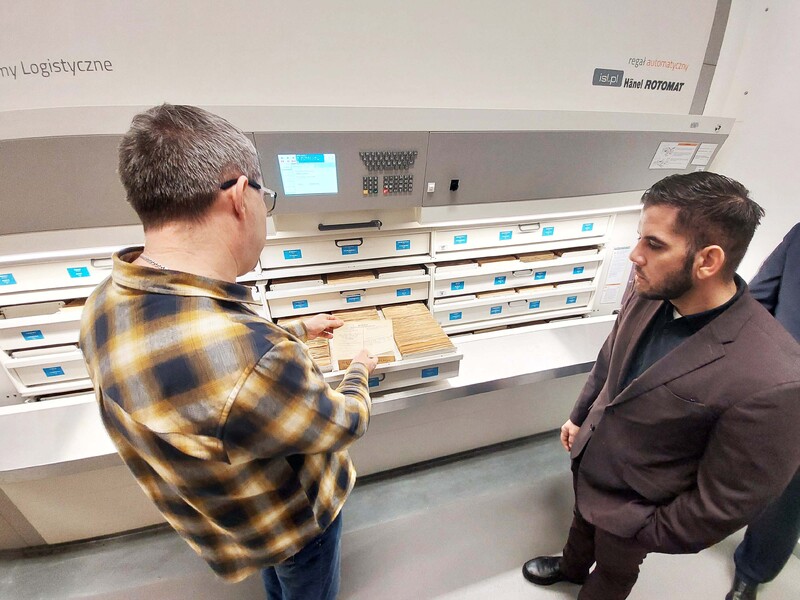 The Executive Director of the Cuban Freedom March visited the IPN Archive, Warsaw 18 March 2026; photo: Paweł Zielony