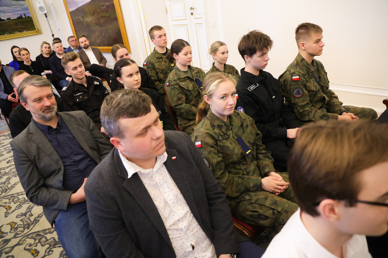 A commemorative ceremony dedicated to Sergiusz Piasecki - a writer and publicist, officer of Polish intelligence, and soldier of the Home Army at the Belweder Palace in Warsaw, photo: Dariusz Skrzyniarz (IPN)