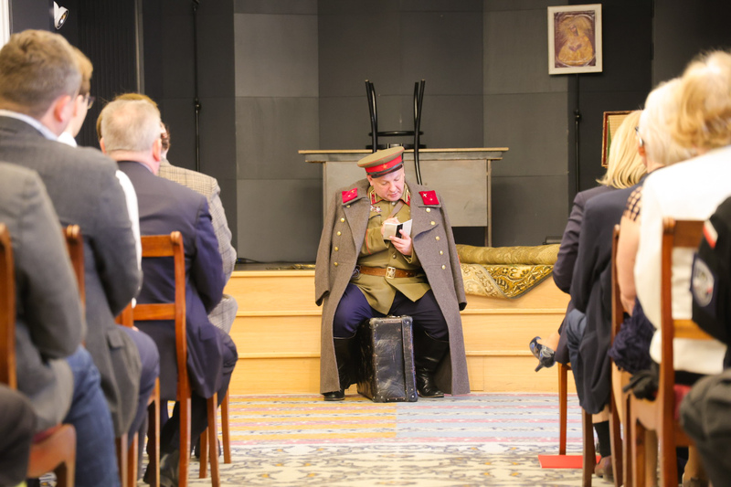 A commemorative ceremony dedicated to Sergiusz Piasecki - a writer and publicist, officer of Polish intelligence, and soldier of the Home Army at the Belweder Palace in Warsaw, photo: Dariusz Skrzyniarz (IPN)