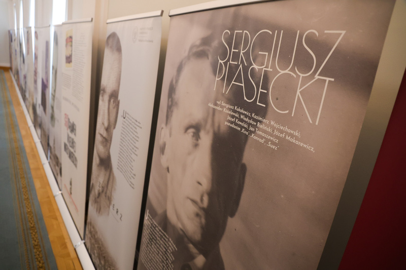 A commemorative ceremony dedicated to Sergiusz Piasecki - a writer and publicist, officer of Polish intelligence, and soldier of the Home Army at the Belweder Palace in Warsaw, photo: Dariusz Skrzyniarz (IPN)