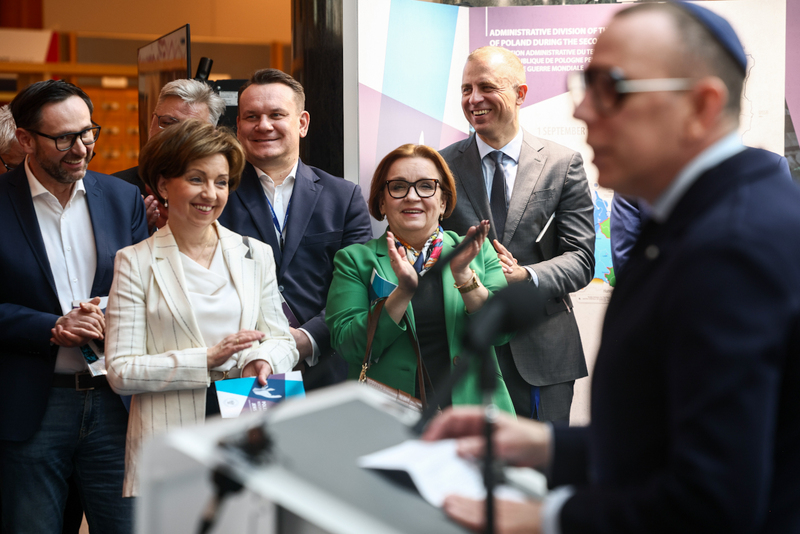 Opening of the IPN exhibition "Poles Saving Jews During World War II” at the European Parliament in Brussels, 24 March 2026; photo: Sławek Kasper