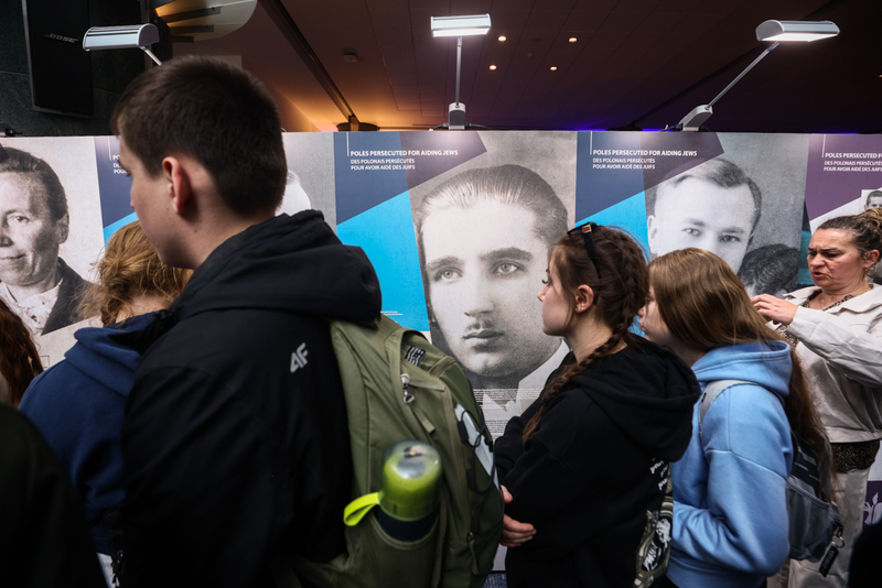 Opening of the IPN exhibition "Poles Saving Jews During World War II” at the European Parliament in Brussels, 24 March 2026; photo: Sławek Kasper