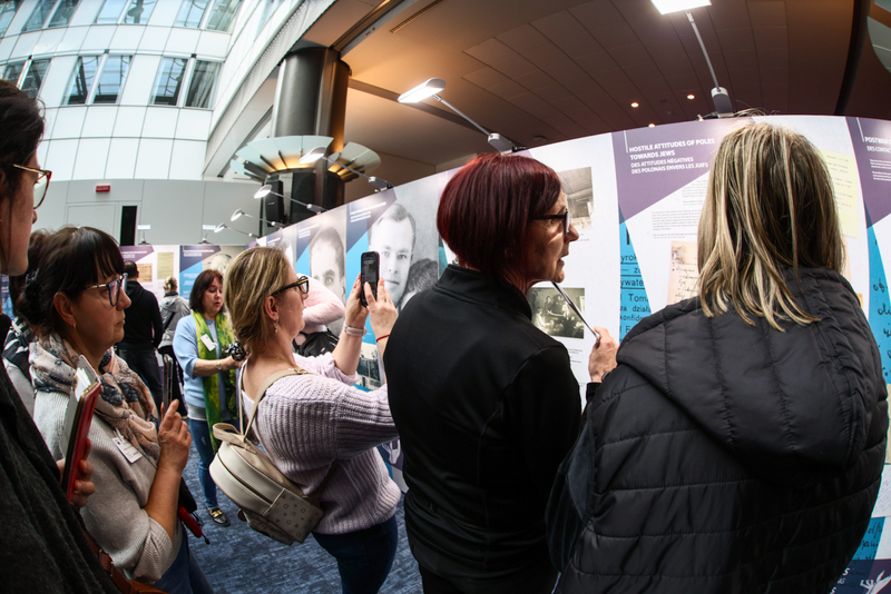 Opening of the IPN exhibition "Poles Saving Jews During World War II” at the European Parliament in Brussels, 24 March 2026; photo: Sławek Kasper