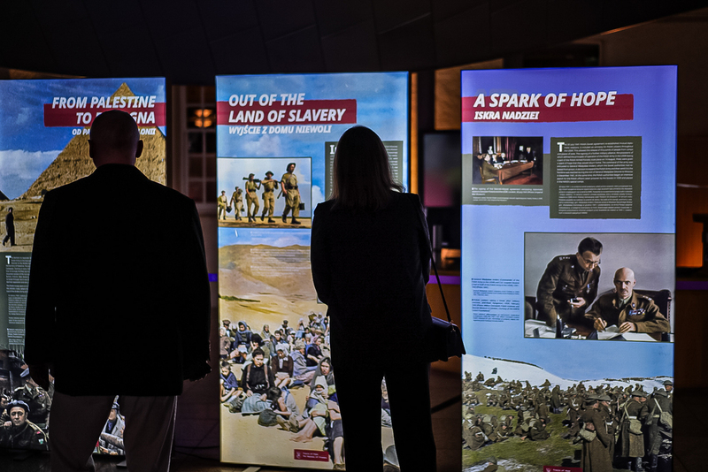 The opening of the "Trails of Hope. The Odyssey of Freedom" exhibition at the Scottish Parliament; 13 March 2026; photo: Mateusz Niegowski