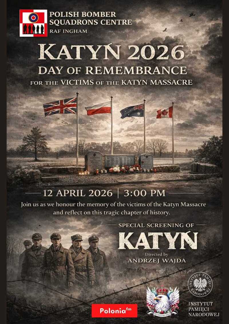 Paying tribute to the victims of the Katyn Massacre; 12 April, South-Eastern England