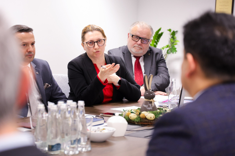 Meeting with the Ambassador of the Republic of Uzbekistan, Warsaw, 9 April 2026; photo: Dariusz Skrzyniarz (IPN)