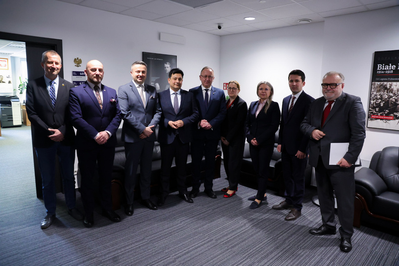 Meeting with the Ambassador of the Republic of Uzbekistan, Warsaw, 9 April 2026; photo: Dariusz Skrzyniarz (IPN)