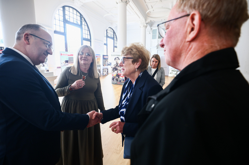 The Institute's "Trails of Hope. The Odyssey of Freedom" exhibition presented in Perth, Scotland 18 April 2026; photo:Sławek Kasper (IPN)