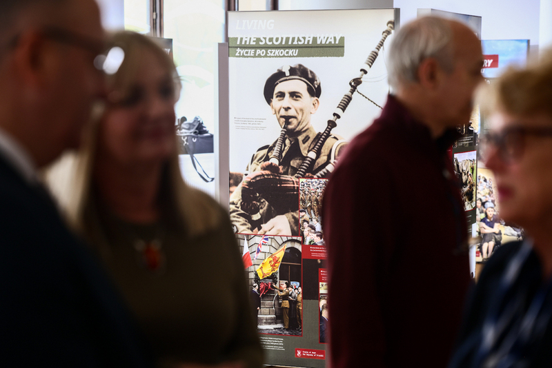 The Institute's "Trails of Hope. The Odyssey of Freedom" exhibition presented in Perth, Scotland 18 April 2026; photo:Sławek Kasper (IPN)