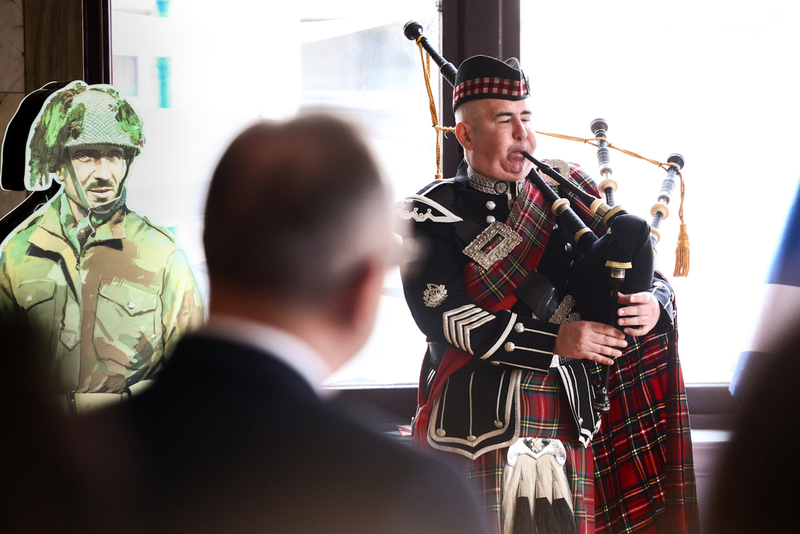 The Institute's "Trails of Hope. The Odyssey of Freedom" exhibition presented in Perth, Scotland 18 April 2026; photo:Sławek Kasper (IPN)