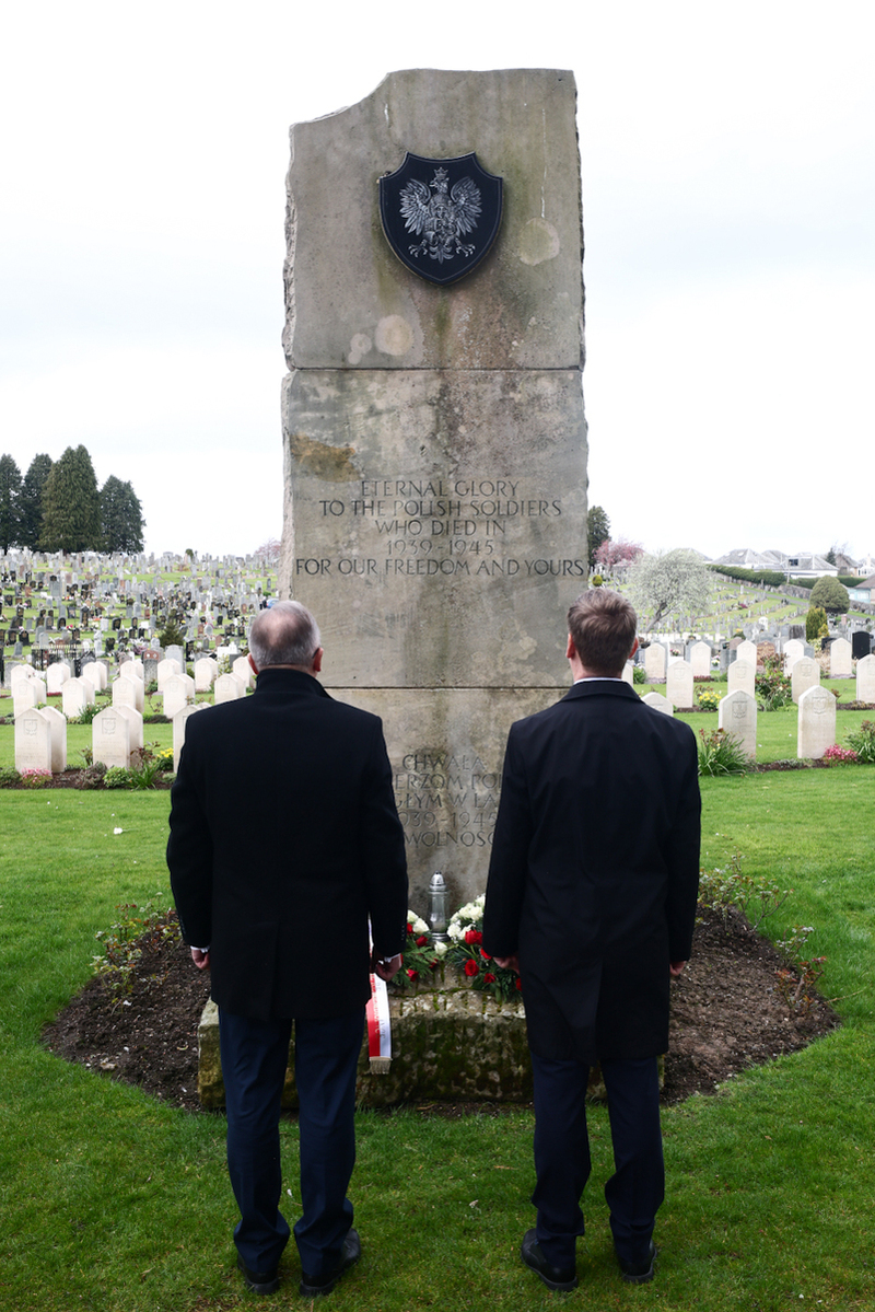 Polish war graves section of Jeanfield and Wellshill Cemetery, photo: Sławek Kasper (IPN)