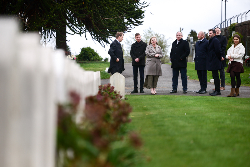 Polish war graves section of Jeanfield and Wellshill Cemetery, photo: Sławek Kasper (IPN)