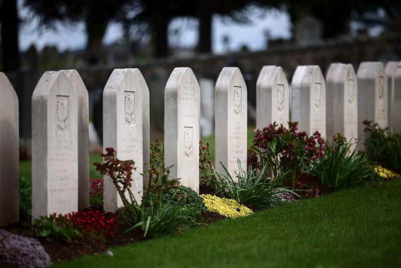 Polish war graves section of Jeanfield and Wellshill Cemetery, photo: Sławek Kasper (IPN)
