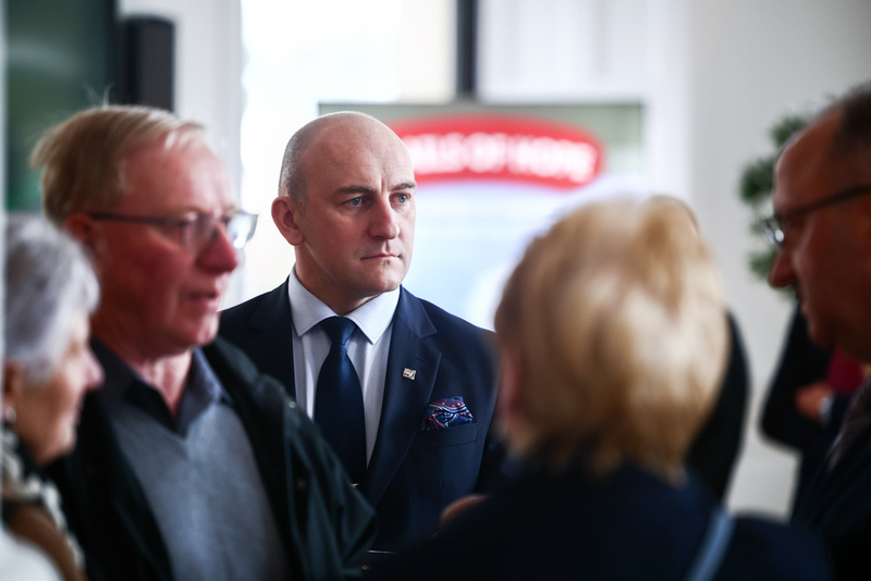 The Institute's "Trails of Hope. The Odyssey of Freedom" exhibition presented in Perth, Scotland 18 April 2026; photo:Sławek Kasper (IPN)