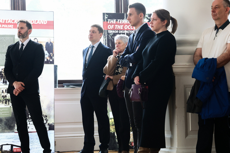 The Institute's "Trails of Hope. The Odyssey of Freedom" exhibition presented in Perth, Scotland 18 April 2026; photo:Sławek Kasper (IPN)