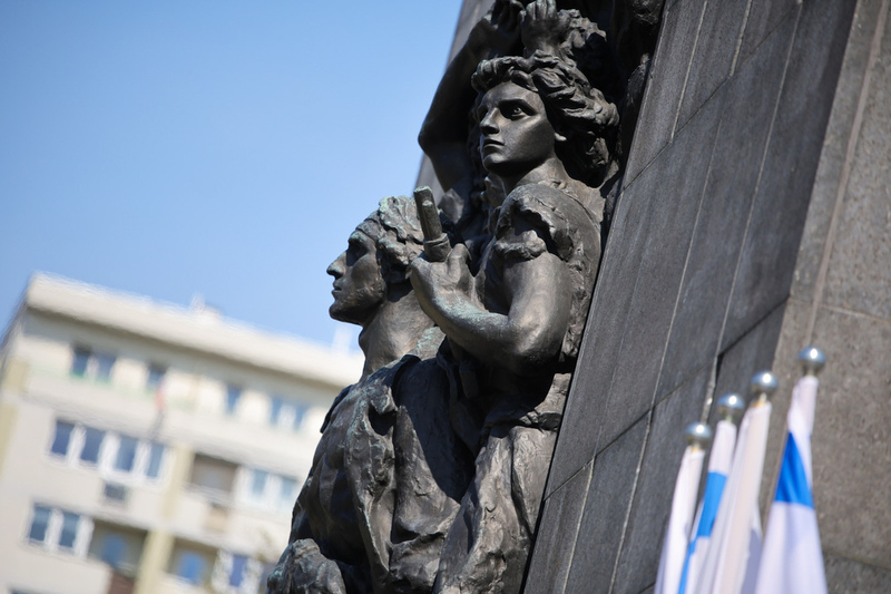Commemorating the 83rd anniversary of the Warsaw Ghetto Uprising; photo: Dariusz Skrzyniarz (IPN)