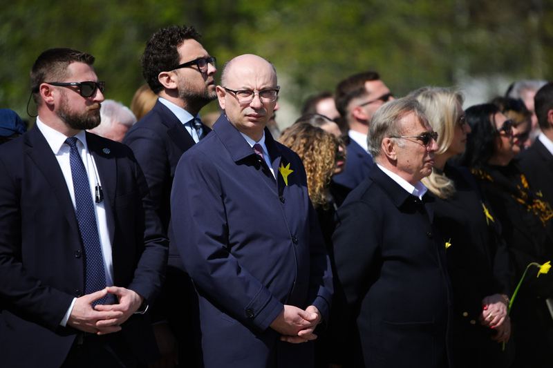 Commemorating the 83rd anniversary of the Warsaw Ghetto Uprising; photo: Dariusz Skrzyniarz (IPN)