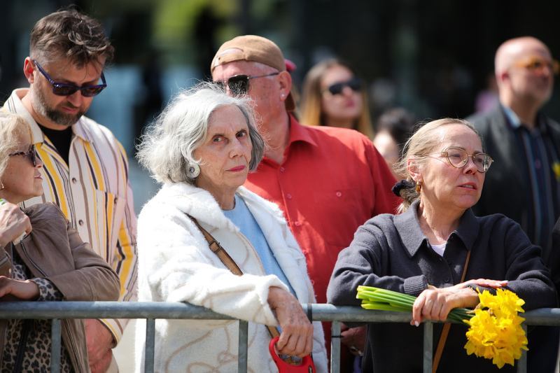 Commemorating the 83rd anniversary of the Warsaw Ghetto Uprising; photo: Dariusz Skrzyniarz (IPN)