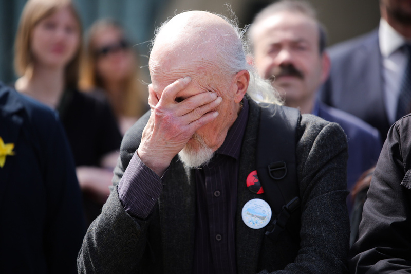 Commemorating the 83rd anniversary of the Warsaw Ghetto Uprising; photo: Dariusz Skrzyniarz (IPN)