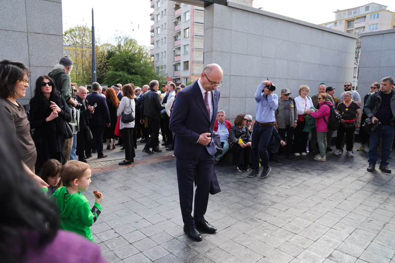 Commemorating the 83rd anniversary of the Warsaw Ghetto Uprising; photo: Dariusz Skrzyniarz (IPN)