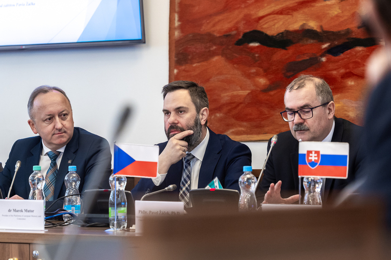 The IPN at the “National Memory Institutions in the V4 Countries” international conference held at the Czech Parliament, Prague 20 April 2026; photo: Sławek Kasper (IPN)