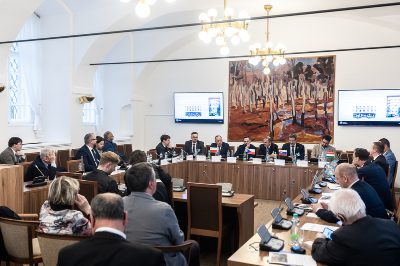 The IPN at the “National Memory Institutions in the V4 Countries” international conference held at the Czech Parliament, Prague 20 April 2026; photo: Sławek Kasper (IPN)