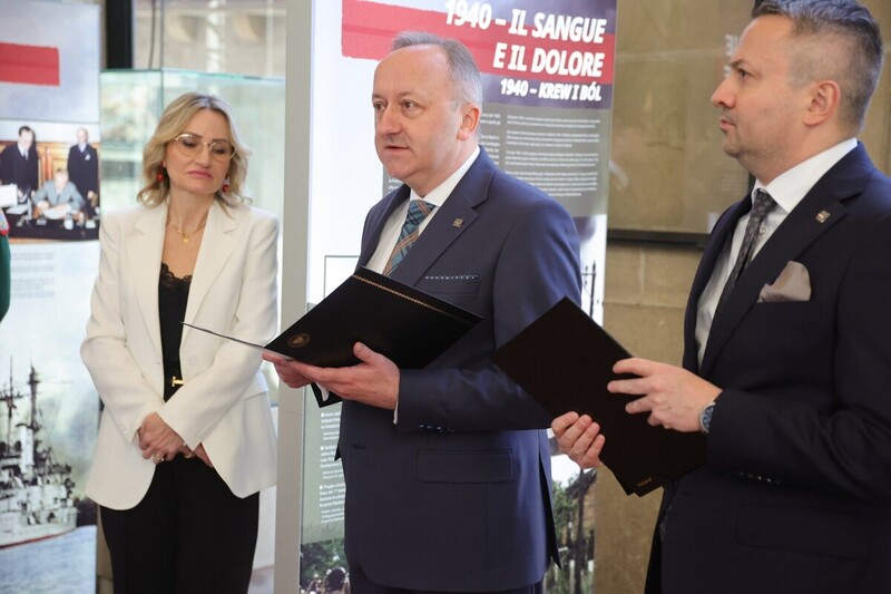 The opening of the IPN "Trails of Hope.The Odyssey of Freedom" exhibition in San Marino