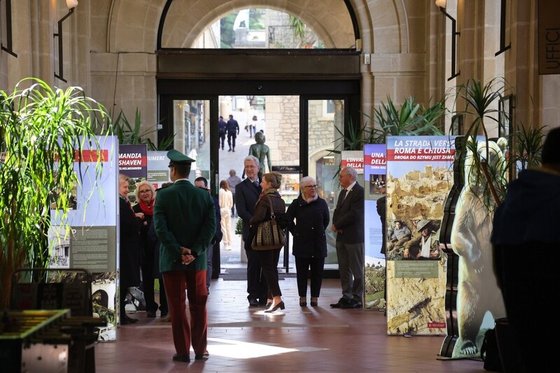 The opening of the IPN "Trails of Hope.The Odyssey of Freedom" exhibition in San Marino
