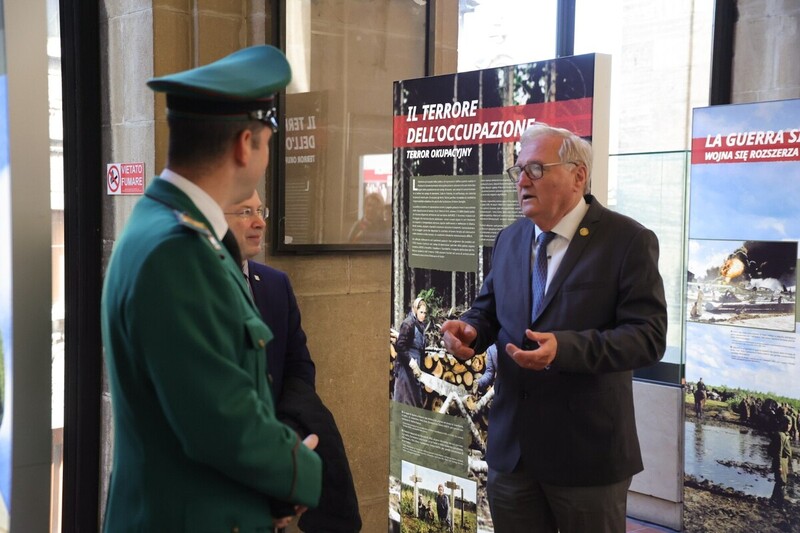 The opening of the IPN "Trails of Hope.The Odyssey of Freedom" exhibition in San Marino
