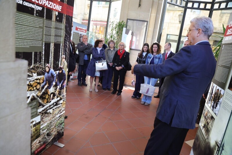 The opening of the IPN "Trails of Hope.The Odyssey of Freedom" exhibition in San Marino