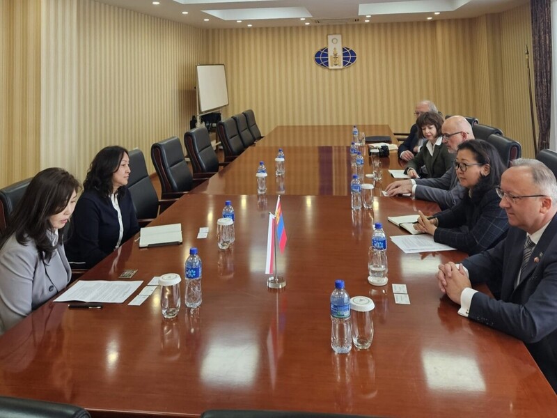 A cooperation agreement signed by the IPN and the State Commission for Political Rehabilitation of Mongolia, photo: Wojciech Mrozowski (Embassy of Poland in Mongolia)