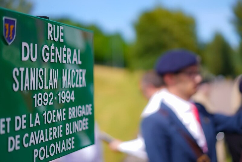 A street in Montbard named after General Stanisław Maczek, 13 June 2026, Photo: Mateusz Niegowski (IPN)