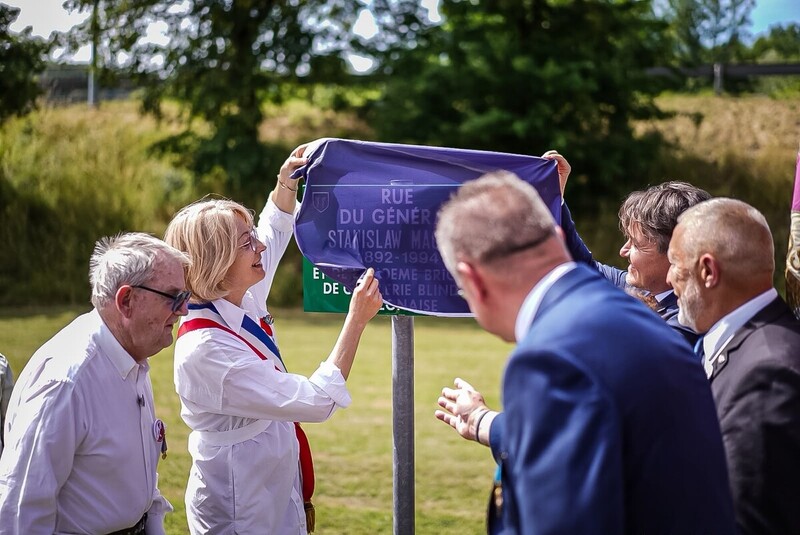 A street in Montbard named after General Stanisław Maczek, 13 June 2026, Photo: Mateusz Niegowski (IPN)