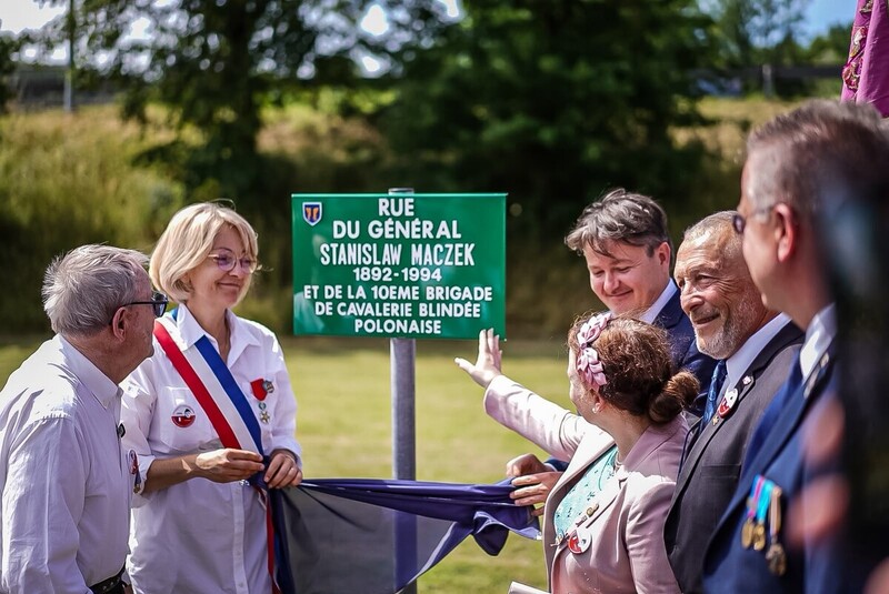 A street in Montbard named after General Stanisław Maczek, 13 June 2026, Photo: Mateusz Niegowski (IPN)