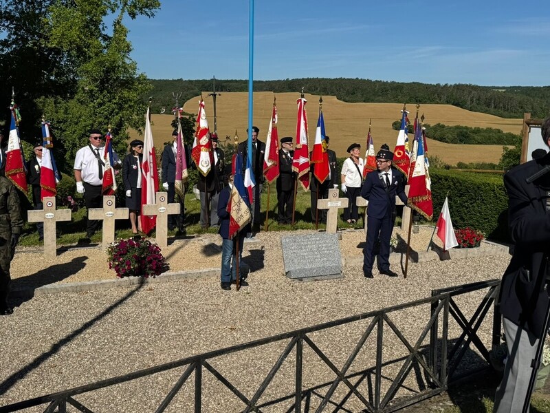 In tribute to the Poles—Defenders of France in 1940—Molesme, 13 June 2026, Photo: Mateusz Niegowski (IPN)