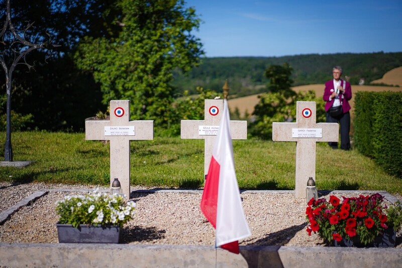 In tribute to the Poles—Defenders of France in 1940—Molesme, 13 June 2026, Photo: Mateusz Niegowski (IPN)