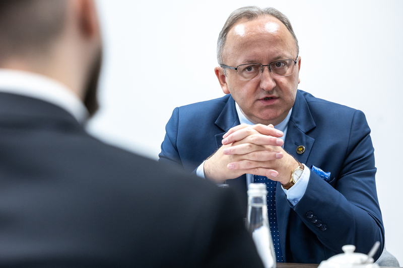 Prof. Karol Polejowski, Deputy President of the IPN, at the meeting with the delegation of Moldova - 23 June 2026; photo: S. Kasper (IPN)