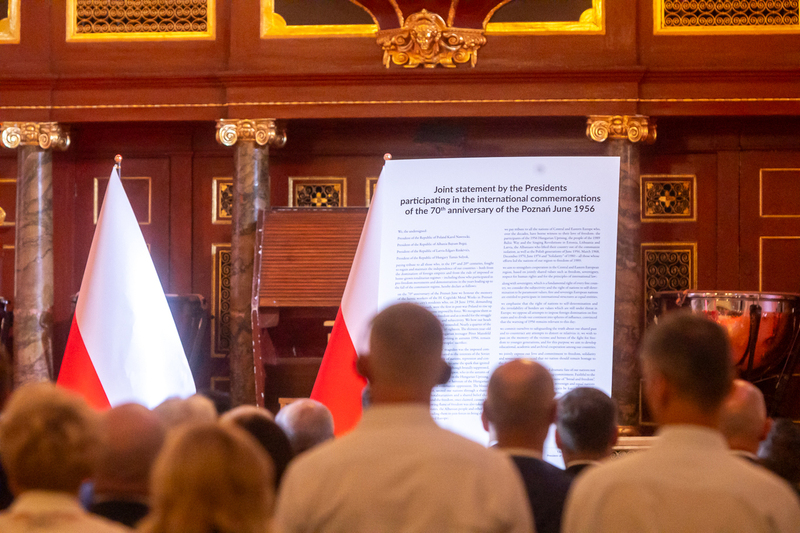 Commemoration of the 70th anniversary of the Poznań June 1956 protests; photo: Sławek Kasper (IPN)